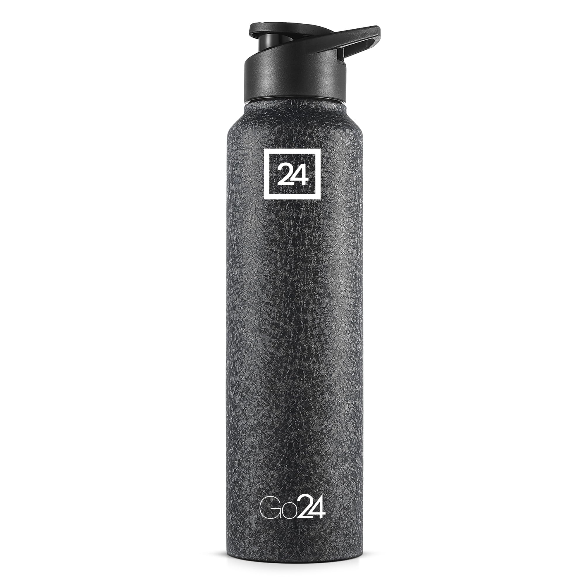 PEXPO Chromo Stainless Steel Sports/Fridge Sipper Water Bottle 1 Litre, Black | Eco friendly | BPA Free | Water Bottle for Office, Gym/Workout, School, Yoga, Trekking, Men, Women and Kids
