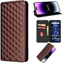 bojioderf Compatible with Tecno Phantom X2 5G Case,Compatible with Tecno Phantom X2 Pro 5G Flip Magnetic Closure Protection Wallet Cover Brown