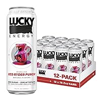 Vista 13 de Lucky Energy Bebidas energéticas sin azúcar, latas de 16 onzas líquidas (paquete de 12) bebida energética saludable. Baya Bodacious con maca