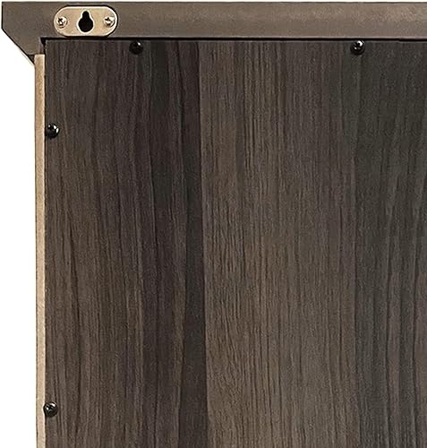 Miniatura 81 de Elegant Home Fashions Dawson Collection clóset de pared con estantes, color blanco Blanco,Gris,Espresso oscuro,Espresso,Blanco y