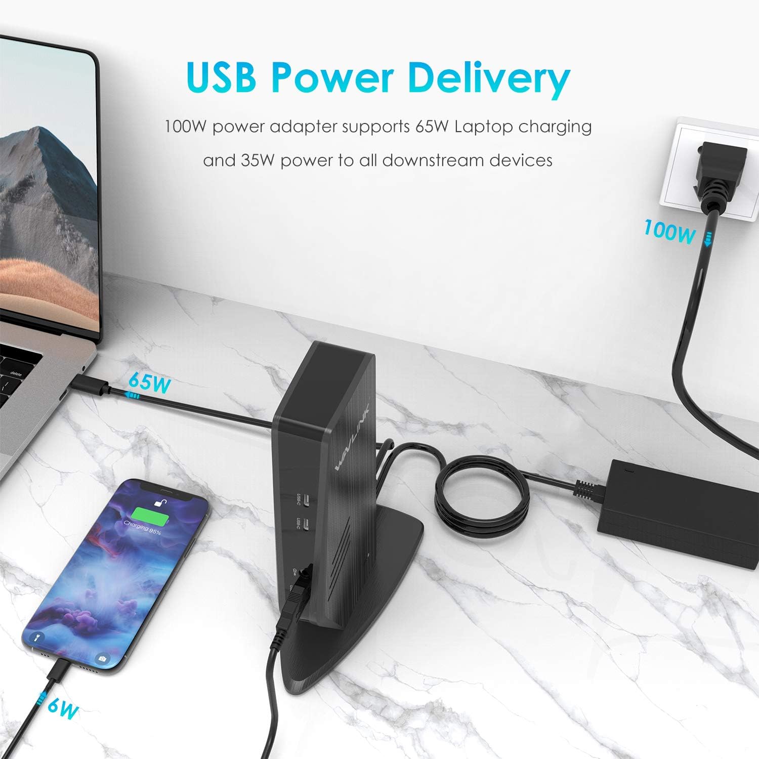 WAVLINK USB C デュアル4Kドック 5K 65WノートPC充電対応 Amazon | WAVLINK USB C デュアル4Kドック 65WノートPC充電対応 Ultra