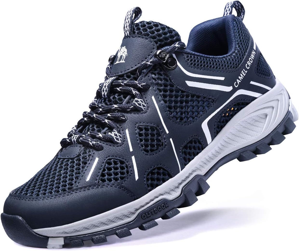 Official Camel Men Hiking Shoes Lightweight Non-Slip Mesh Trail Running Sneakers Breathable Outdoor Trekking Walking Shoes