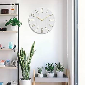 Amazon.co.jp: Oblivi 壁掛け時計 おしゃれ 静音 30cm アナログ 非電波