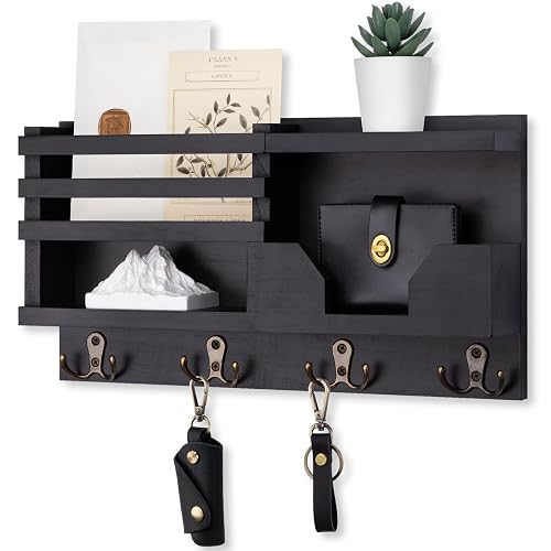 Lwenki Mail and Key Holder for Wall – Decorative 15.9”