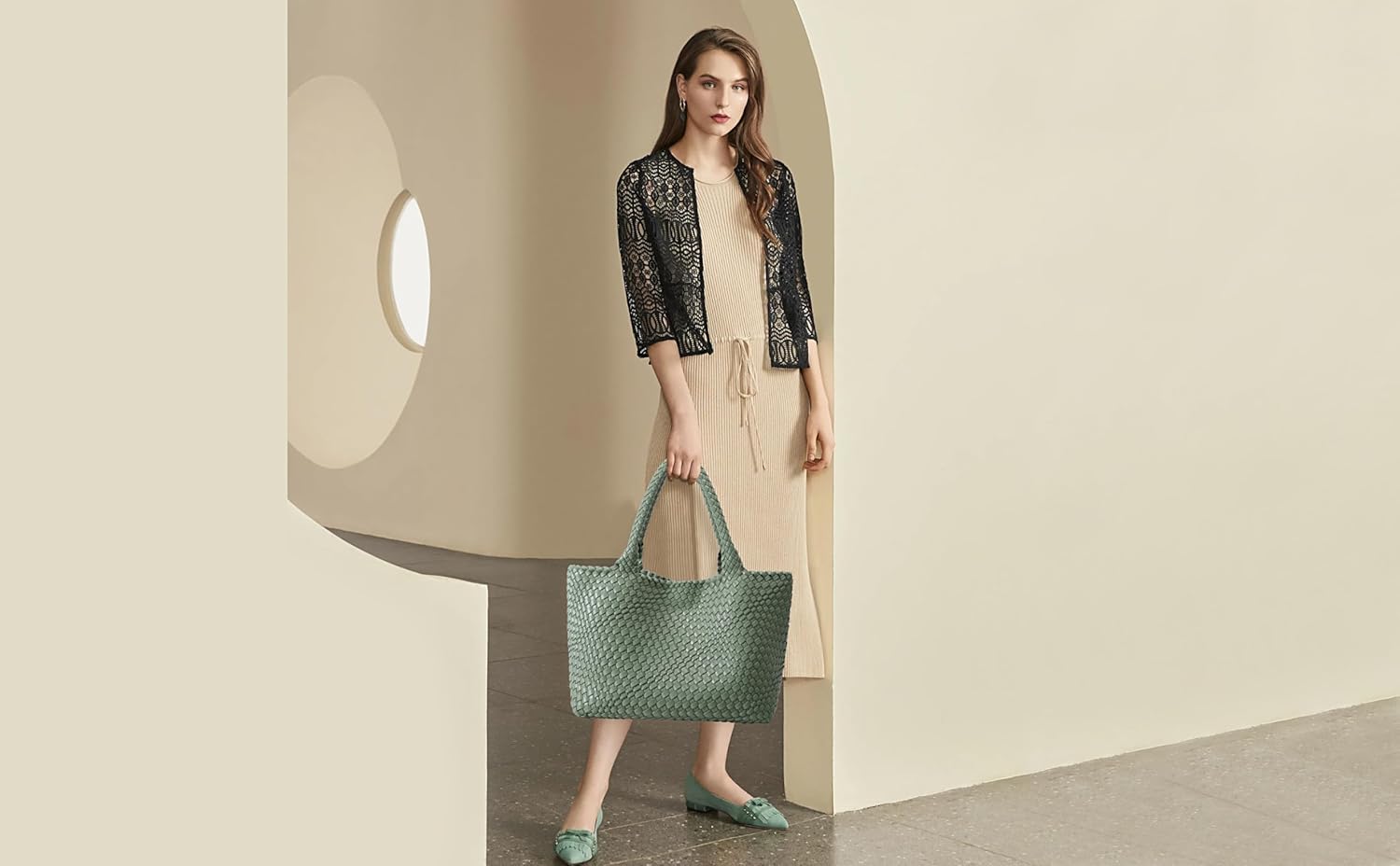 Queenoris Shoulder Bags for Women, Fashion Purses and Handbags Top Handle Vegan Leather Shopper Satchel Large Travel Tote Bag - Image 2