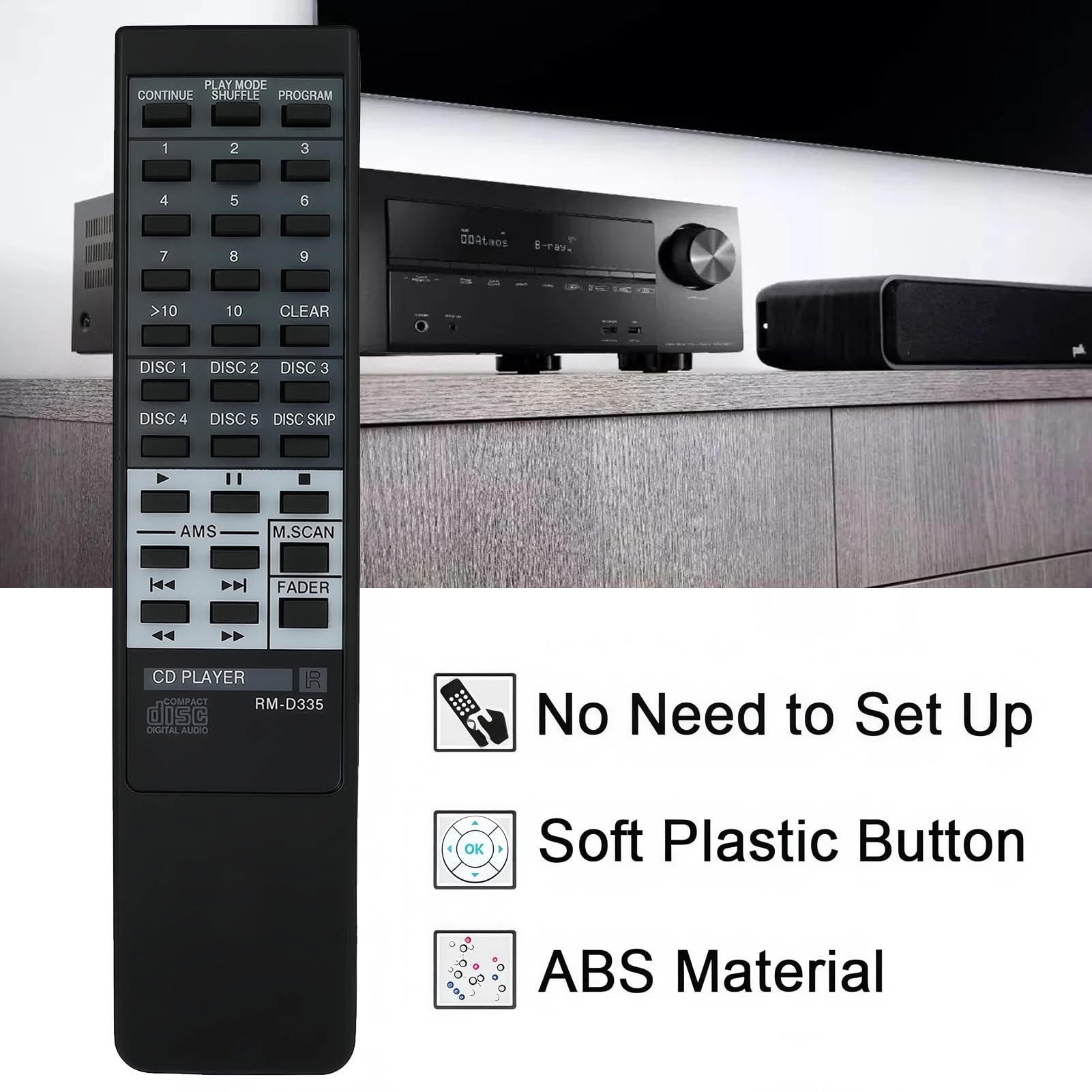 Amazon.com: Replacement Remote Control RM-D335 Compatible for Sony