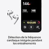 Apple AirPods Pro 3 Écouteurs sans Fil, réduction Active du Bruit, détection de la fréquence Cardiaque, écouteurs Bluetooth, Audio Spatial, Son Haute-fidélité, Recharge USB-C - 3
