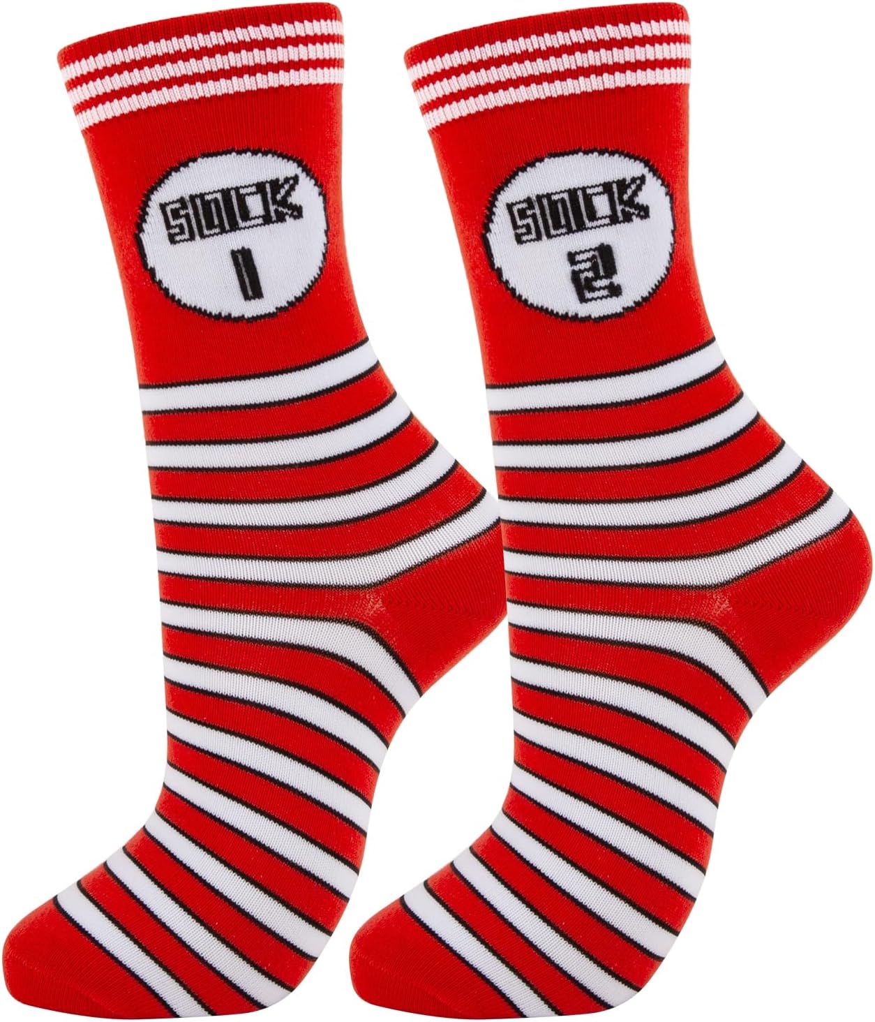 Degpum Compression Socks for Adult Kids Cute Warm Odd Crew Sock with Mid Calf Socks Costumes Accessories for Adult and Kids
