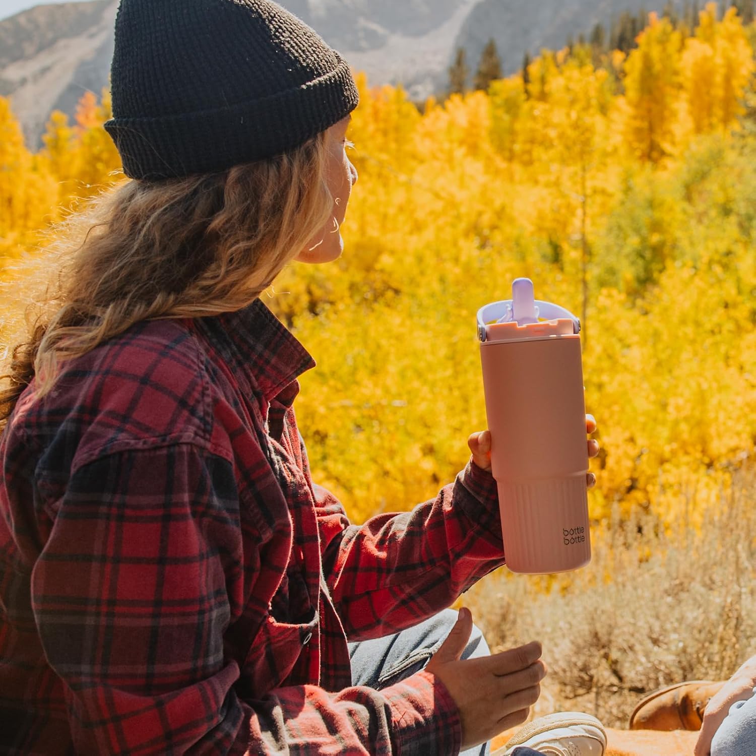 BOTTLE BOTTLE Insulated Water Bottle with Straw and Handle Stainless Steel Water Bottles for Car Sports Home Office and School 26oz Leak Proof - Image 2