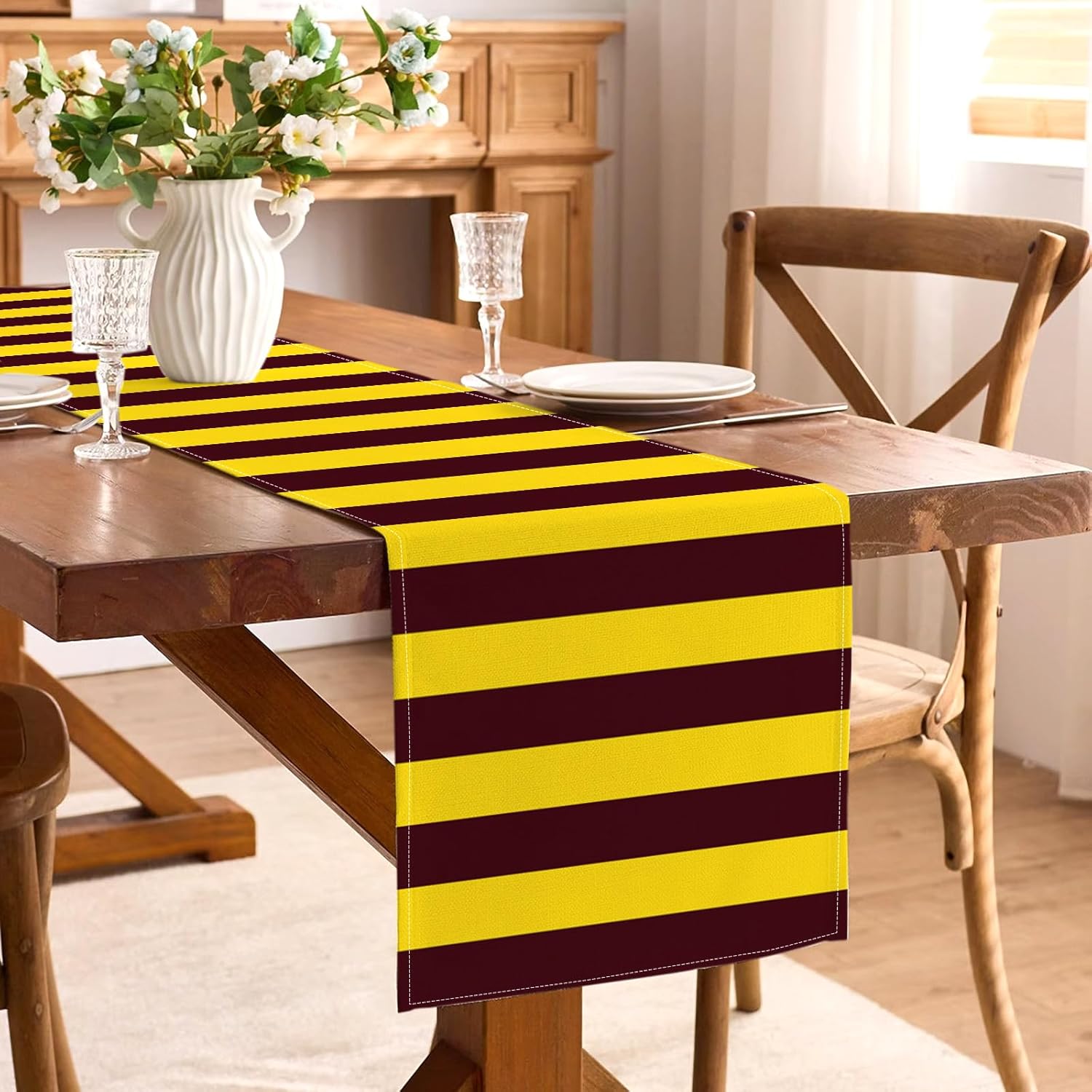 Wizard Table Runner Magical Themed Party Decoration for Halloween Birthday Kids Dining Room Home Kitchen Island Decor - Image 2