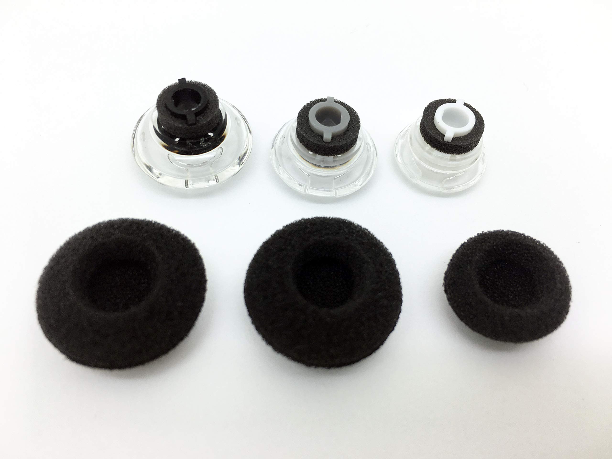 AvimaBasics 3 Pack Replacement Earbuds Gels Eartip Kit for Plantronics Voyager Legend Wireless Bluetooth Headset (Large Size)