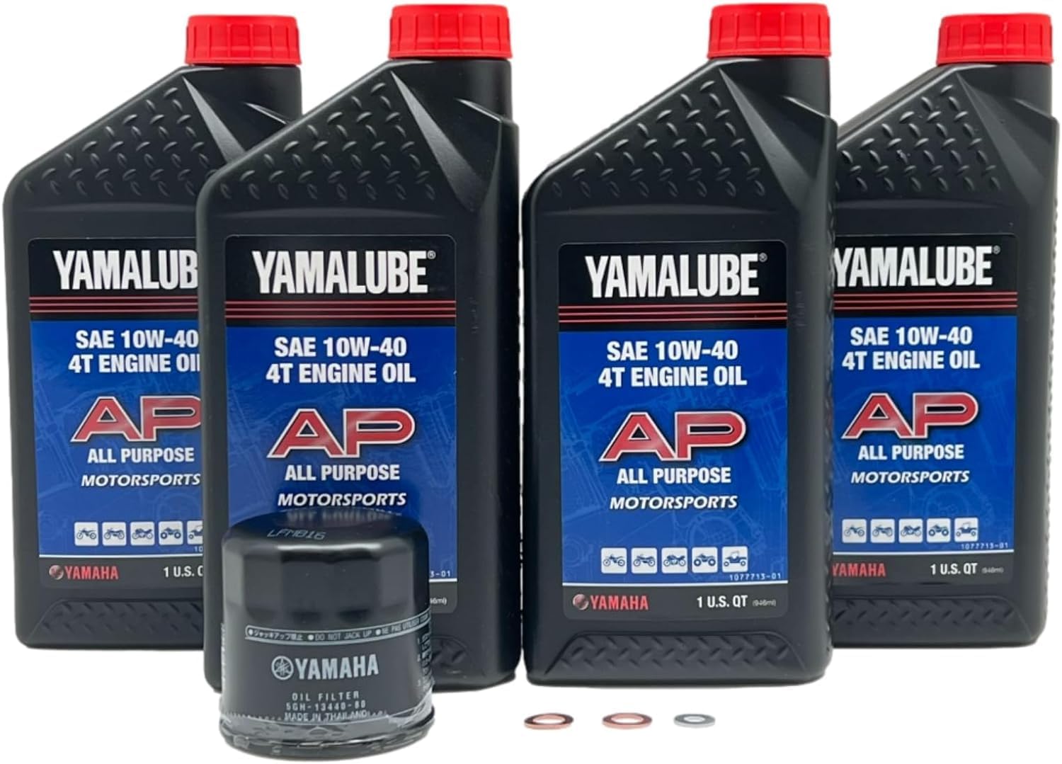 Yamaha Wolverine X2 / X4 850 Yamalube All-Purpose 10W-40 Oil Change Kit - LUB-SXSCG-KT-20