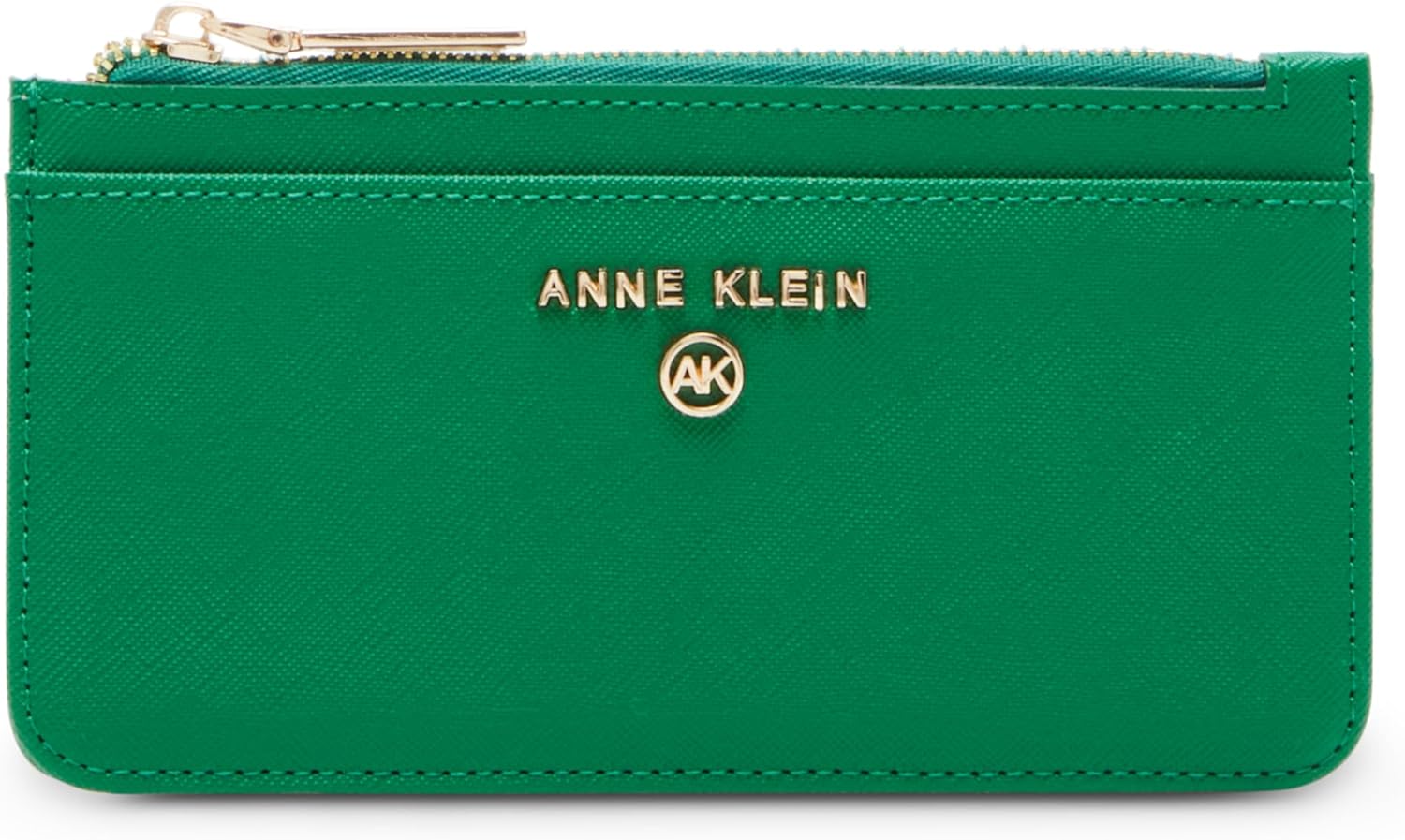 Anne Klein logo top zip pouch