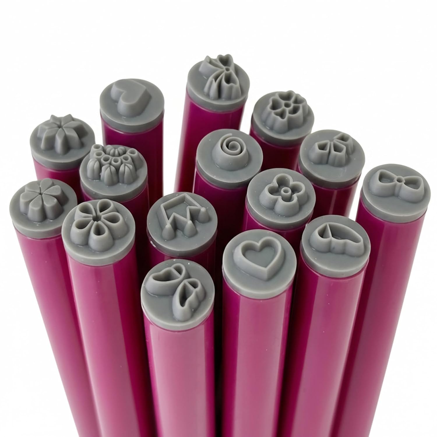 Nail Art Pens Nail Art Stamper, 15Pcs Pens with Silicone Heads for Easy Stamping and DIY Manicure Designs