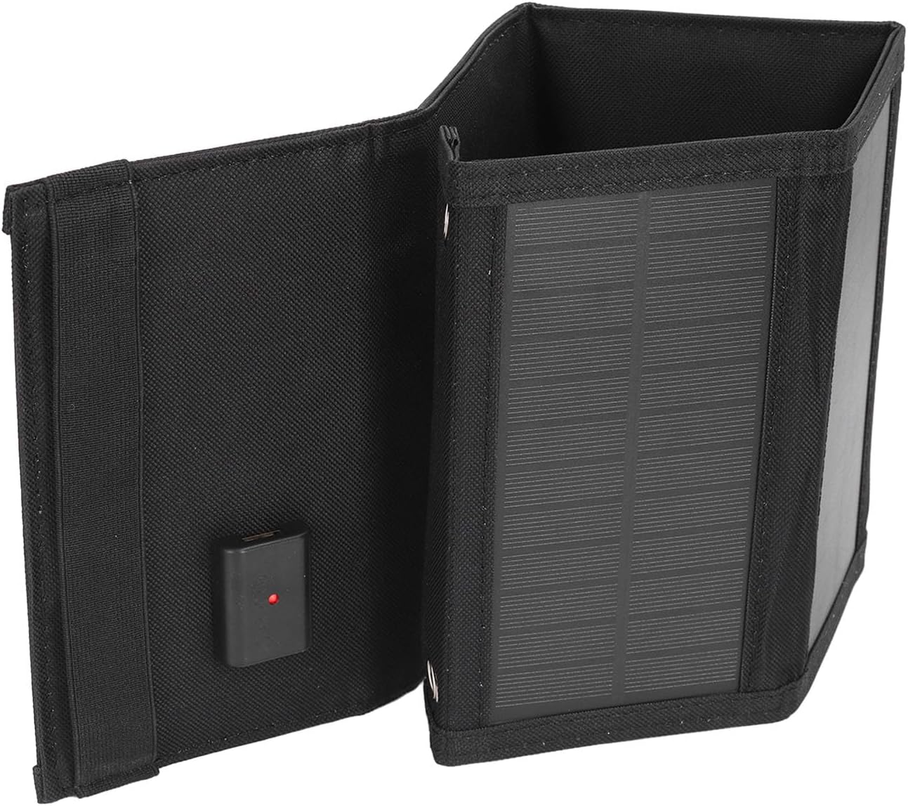 Portable Solar Panel Charger 12W High Efficiency Folding USB Solar Panel for Outdoor Camping Hiking Made of Durable Nylon Material with 20% Conversion Rate