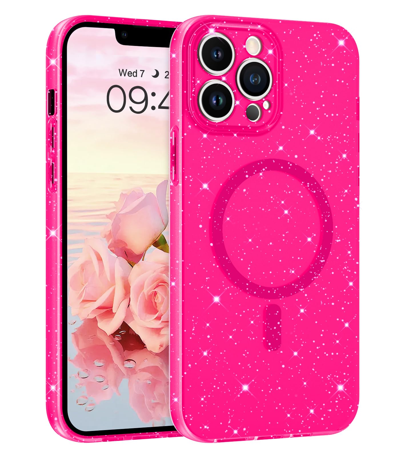 Telaso for iPhone 13 Pro Max Case Hot Pink