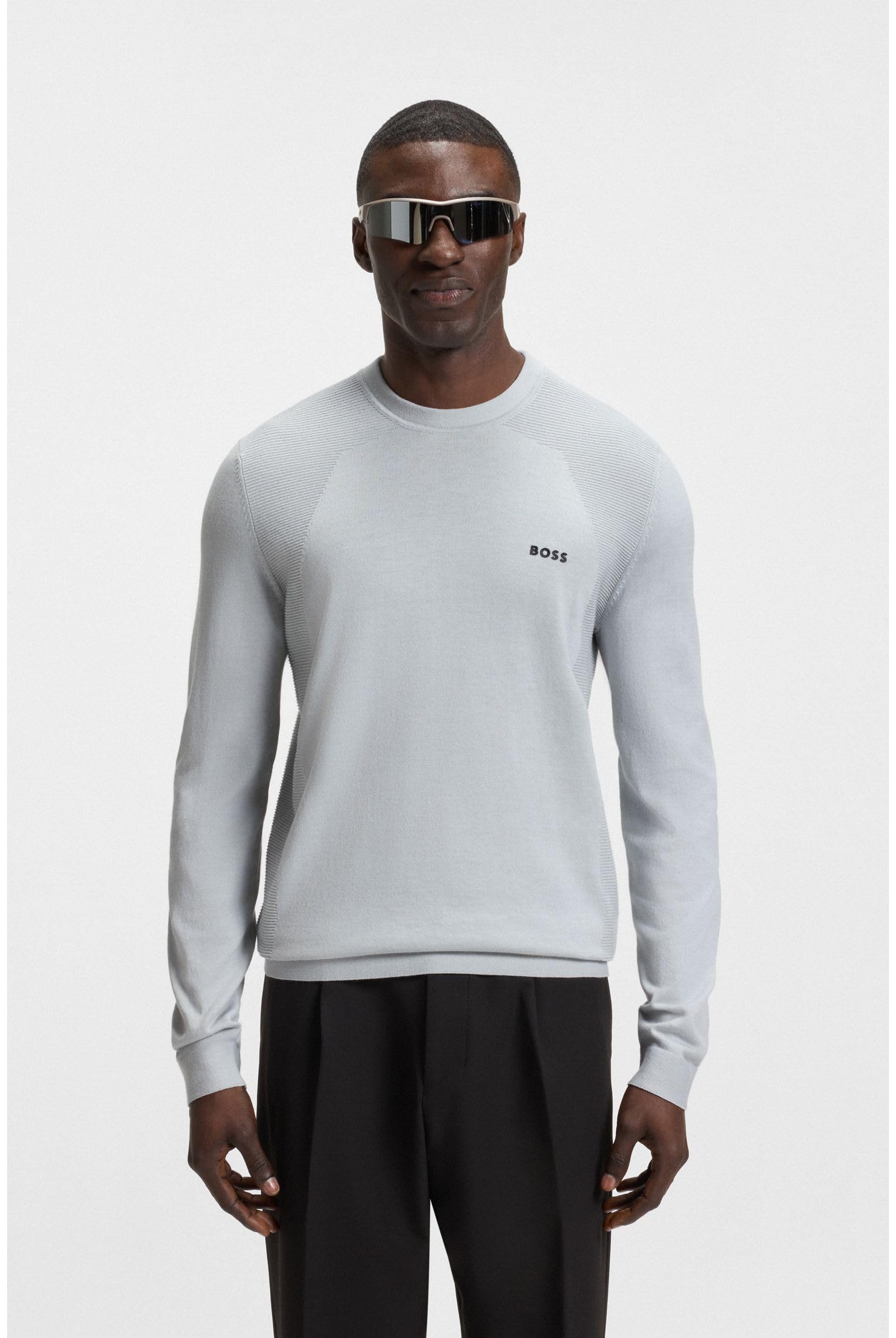 BOSS Herren K_Momentum-lite Cn Knitted_Sweater (1er Pack)