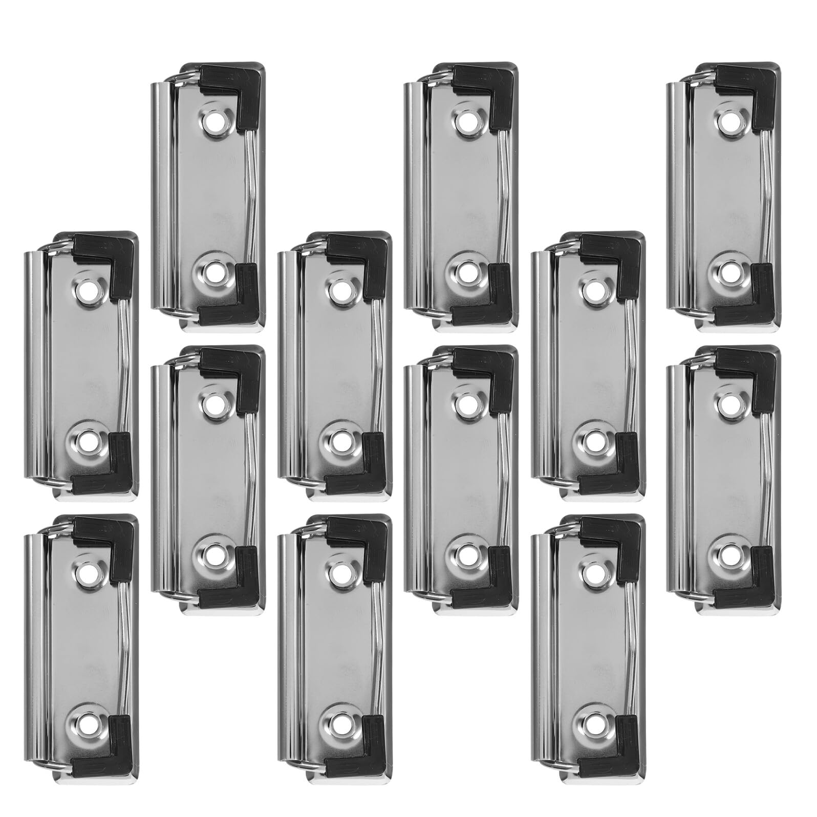 NOLITOY 30 Piezas Clips Metálicos para Carpeta Unidades Pinzas Resistentes con Patas Antideslizantes Clips para Tablero y Documentos Montaje para Oficina Escuela y Hogar