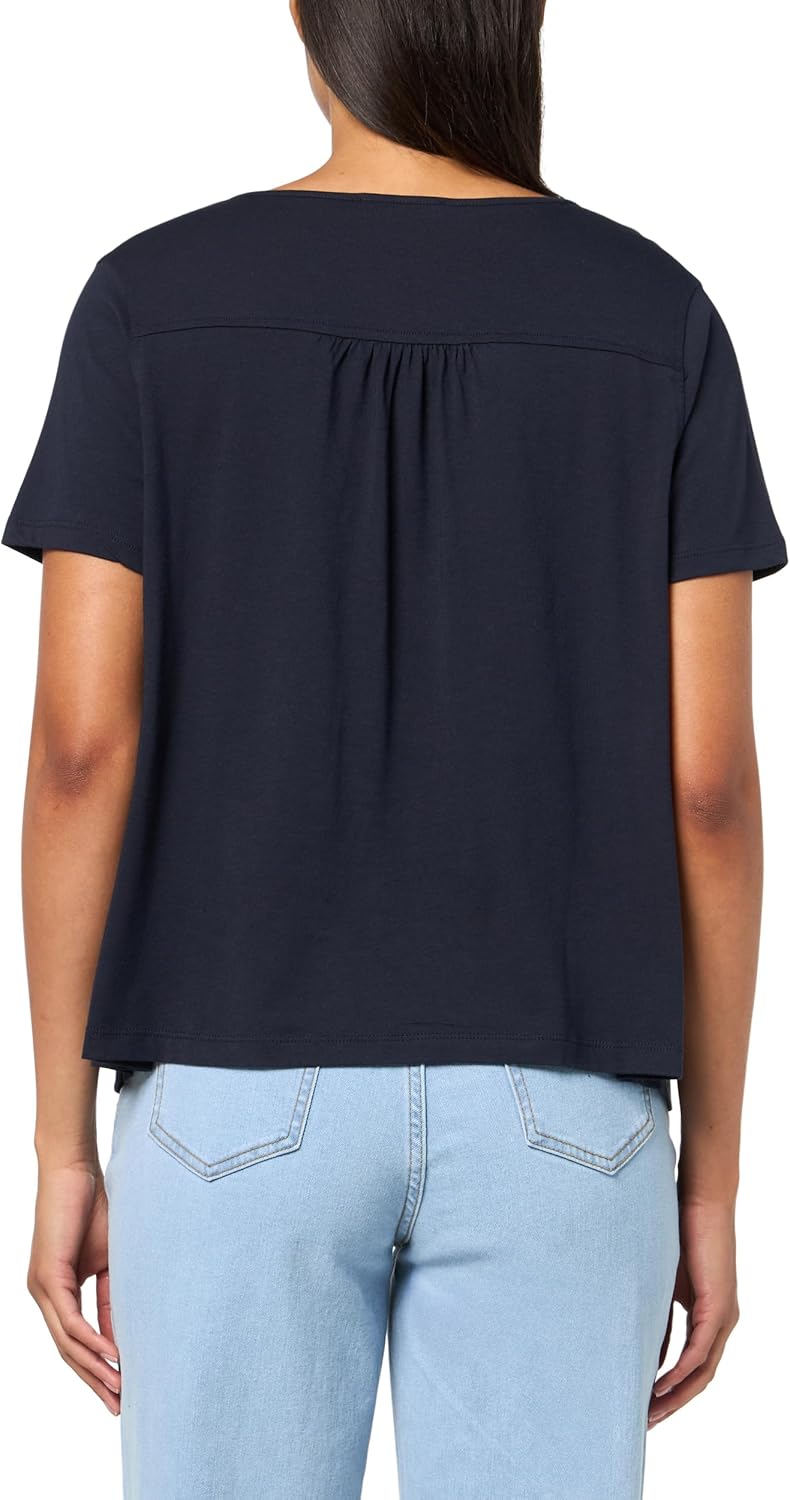 Nautica Womens Short Sleeve Tie Front Knit Top - Image 2