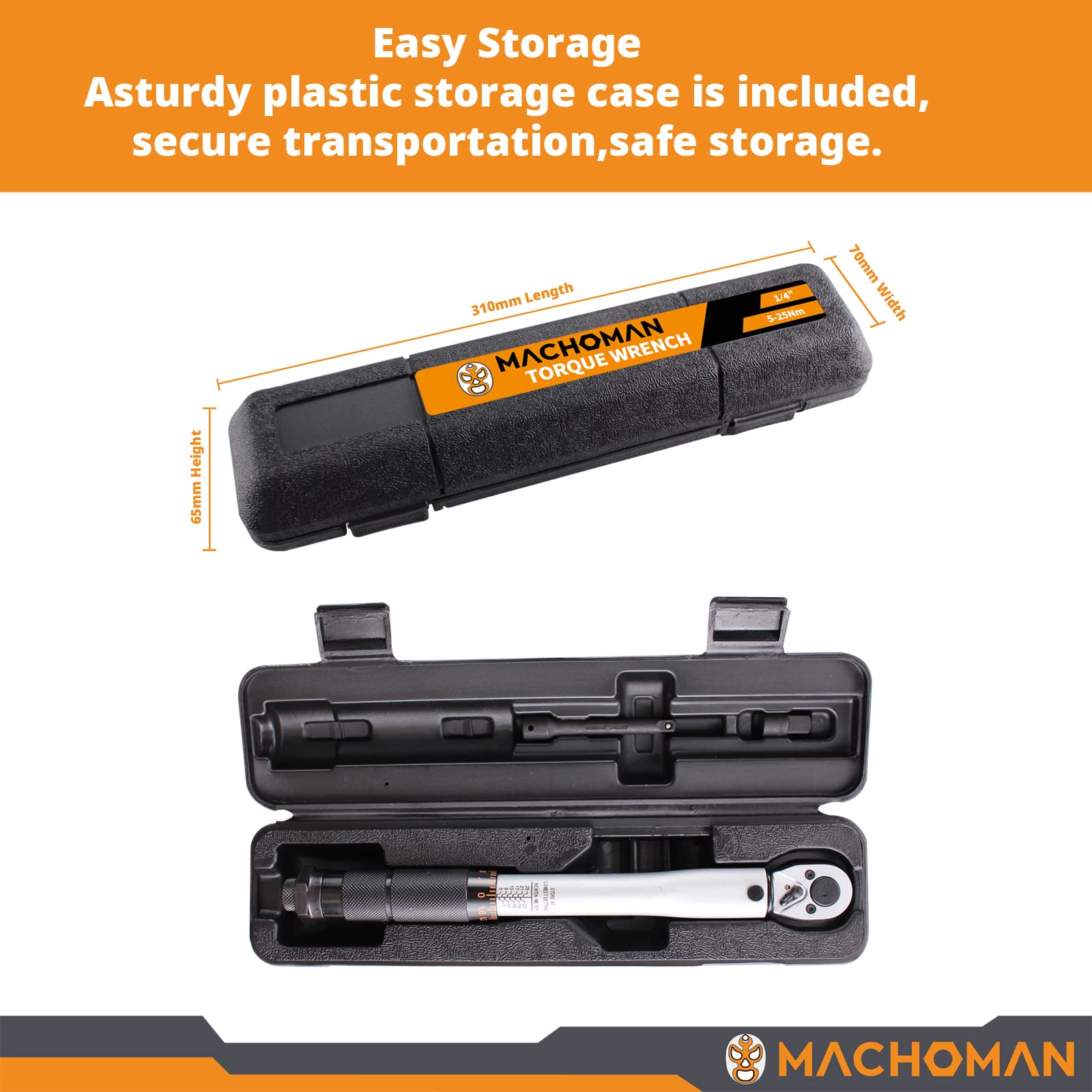 MACHOMAN Ratchet Torque Wrench Set (TQW203)