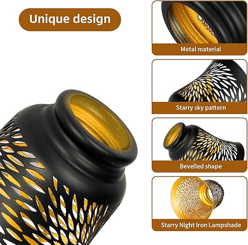 Miniatura 6 de Globos de repuesto para ventilador de techo, paquete de 4 pantallas de repuesto con patrón de crisantemo con adaptador de 1-58 pulgadas, ALUCSET de