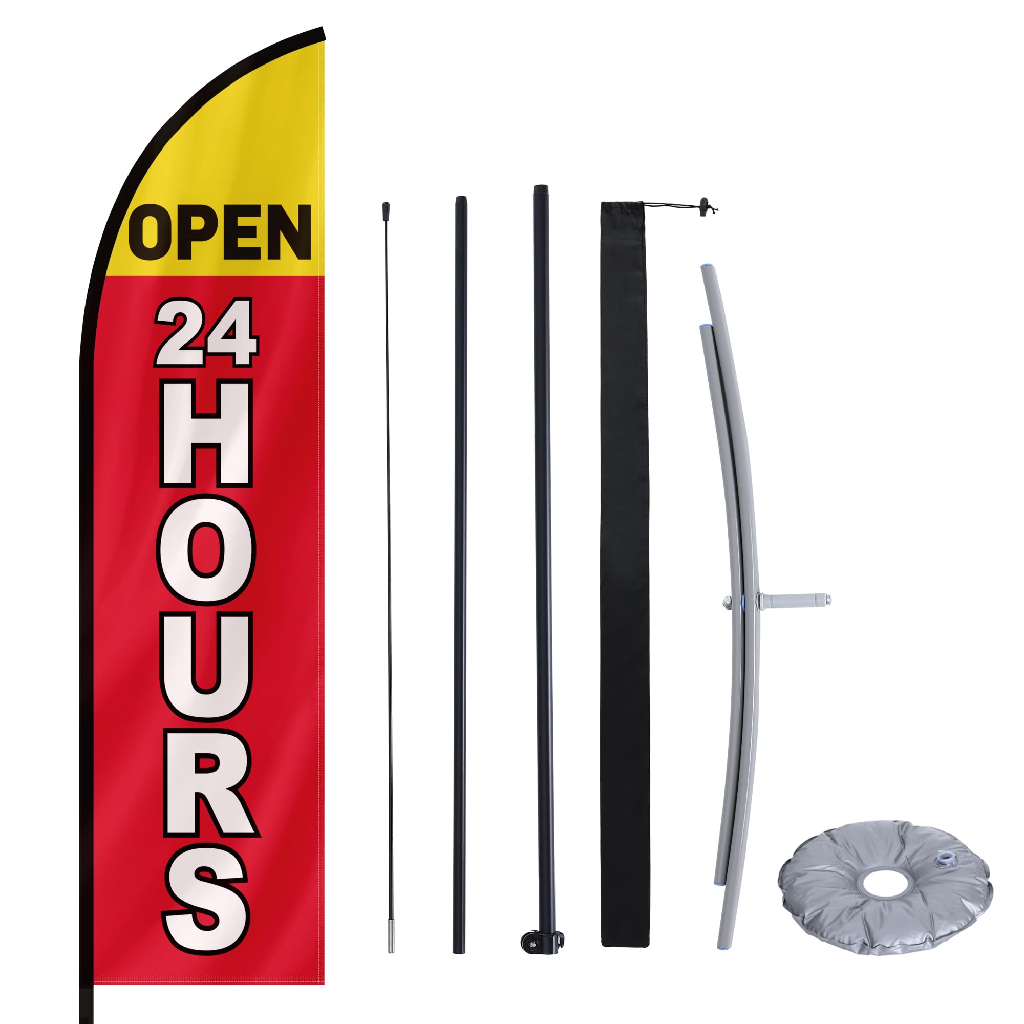MASTERCANOPY 2.6M 24Hours Feather Flag Pole Kit