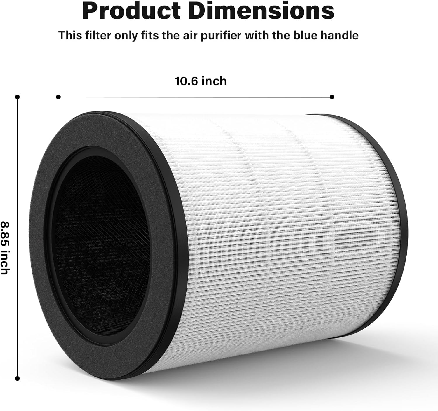 Air Filter Replacement Compatible with Mod JR Air Purifier (Only fits Units with Blue Handle), 3-in-1 Filter Replacement, 1 Pack - Image 3