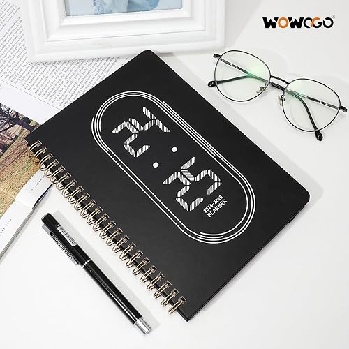 Miniatura 6 de Agenda diaria 2024-2025 sin fecha para hacer lista de tareas, agenda A5, cuaderno de tapa dura con encuadernación en espiral, 5.5 x 8.3 pulgadas