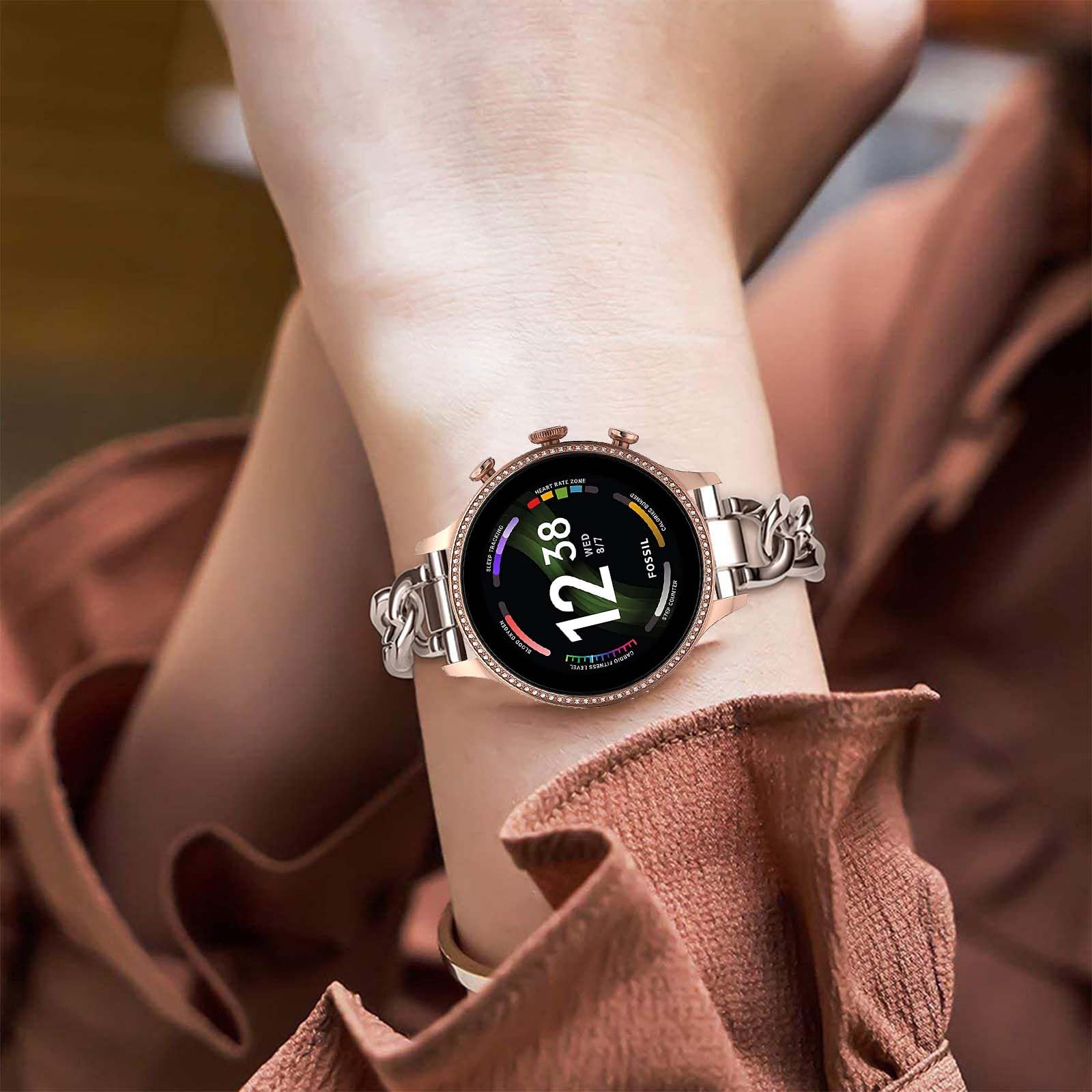 LXURY Cinturino in metallo per Huawei Watch Fit 3, cinturino da donna in acciaio inox, regolabile, elegante, per Huawei Watch Fit 3, cinturino di ricambio compatibile con Huawei Watch Fit 3, cinturino