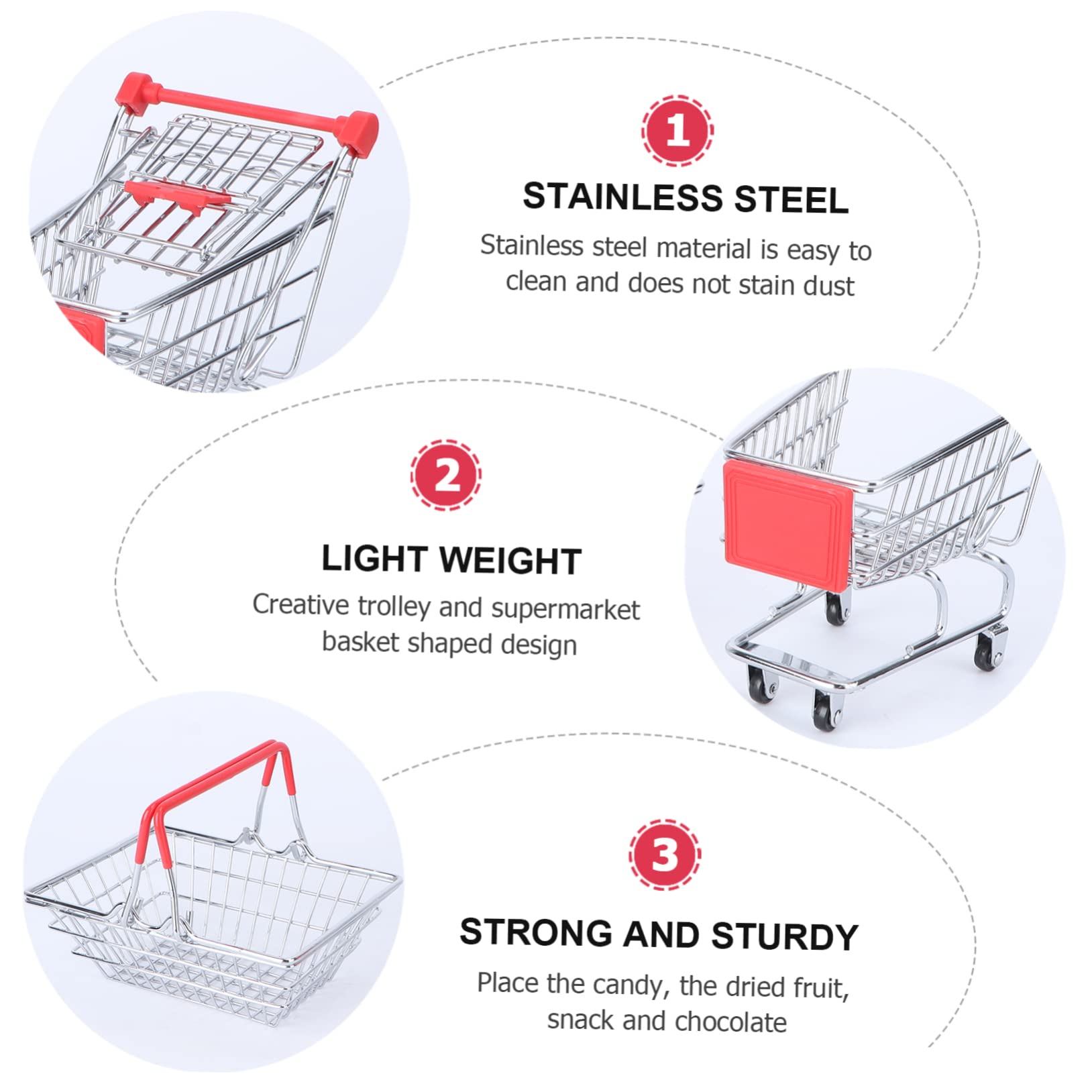 PRETYZOOM 2pcs Trolley Shaped Food Holder Basket Mesh Fruit Storage Organizer for Snacks and Treats Unique Design for Kitchen and Dining Random Color