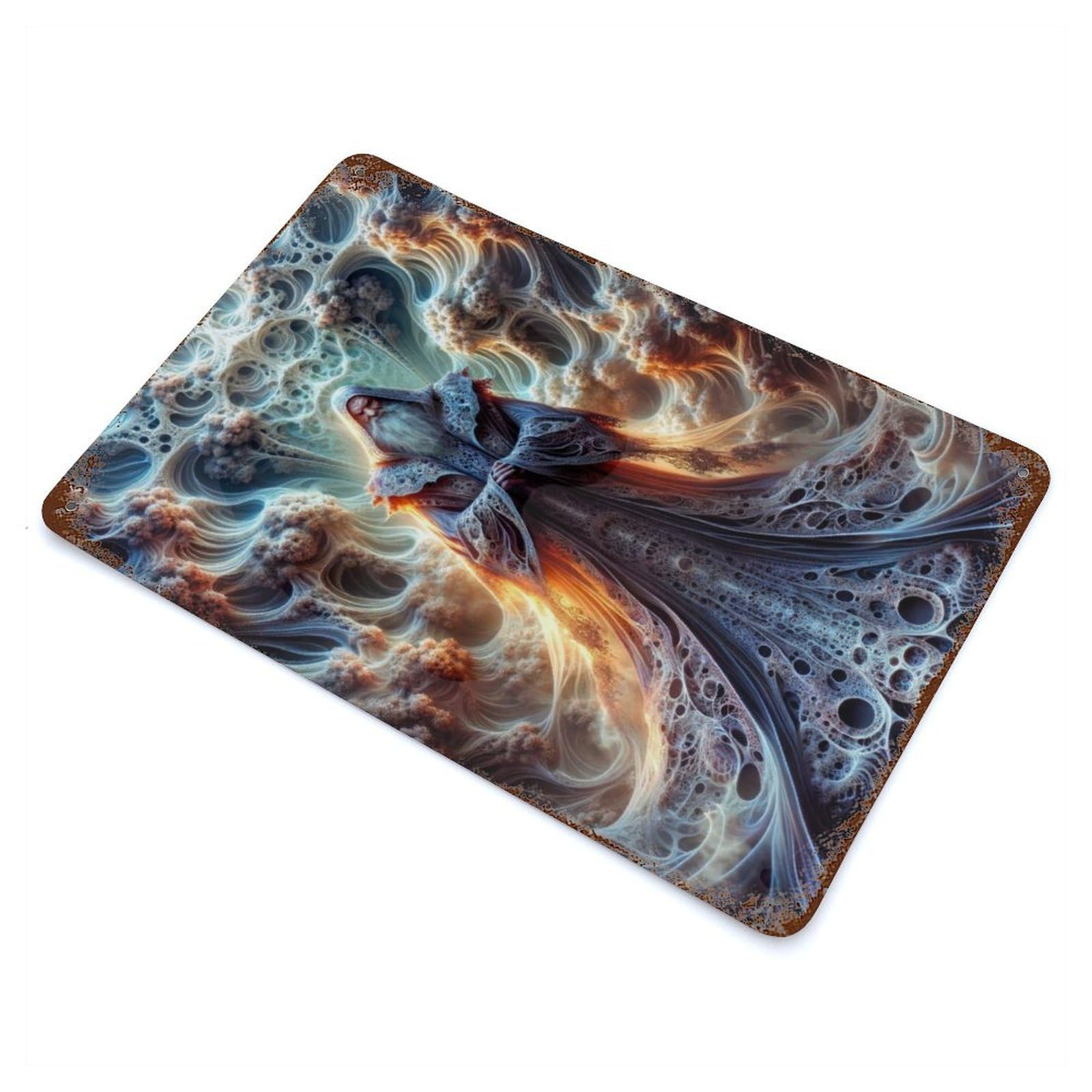 Chronicles of The Fractal Vintage Metal Tin Sign 11.8"x7.9", Ideal for Cafe, Home Bar And Lounge Decor