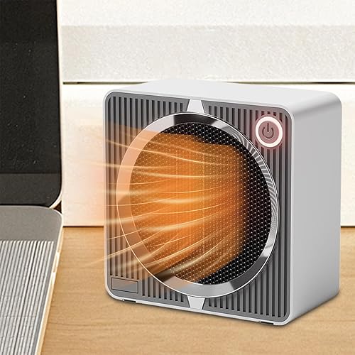 Miniatura 3 de Calentador de escritorio, aspecto moderno y elegante, 5.5x2.8x5.5 in, calentador de oficina de dormitorio de invierno, dispositivo de calor personal