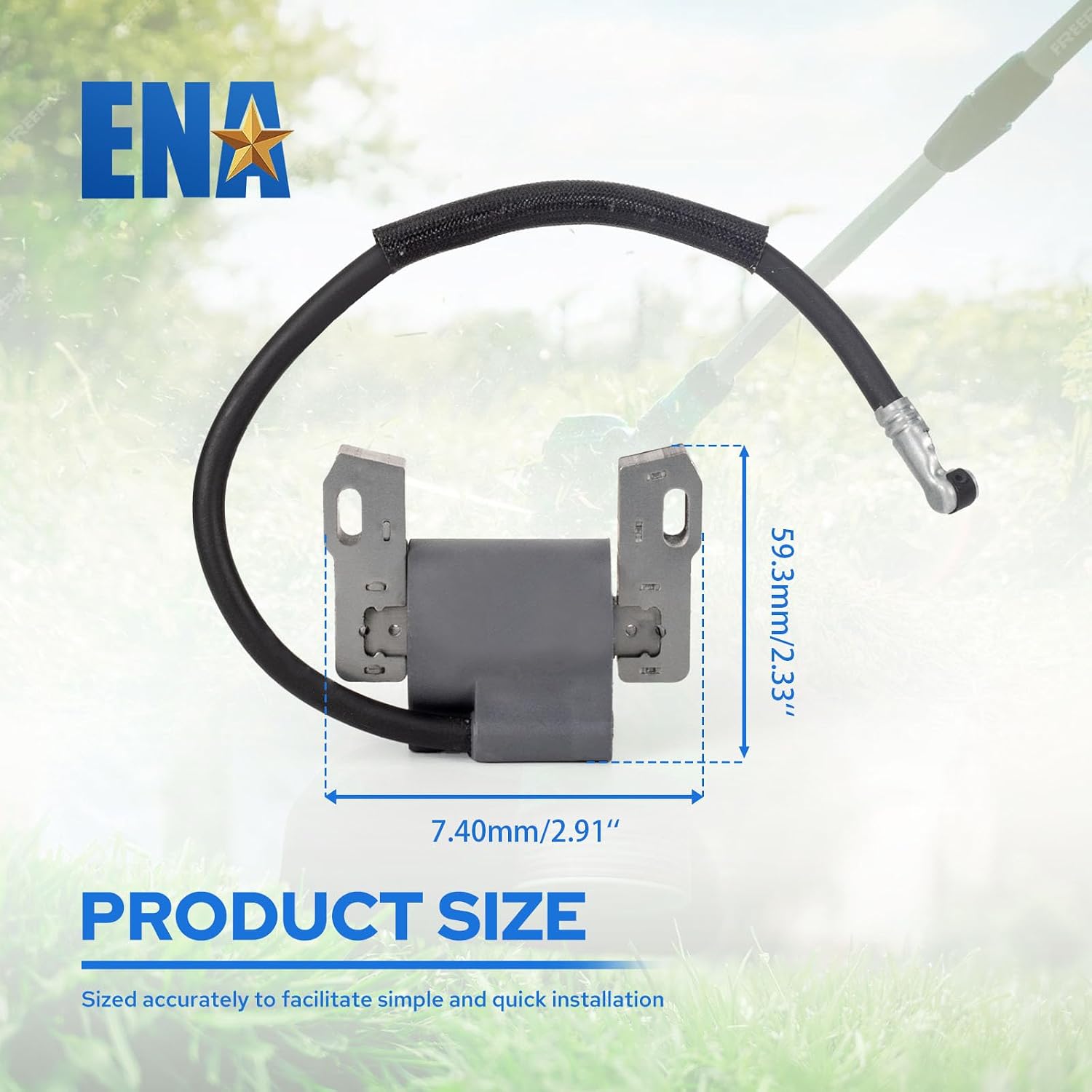 ENA Set of 2 Ignition Coil 592846 Compatible with Briggs & Stratton Intek V-Twin 18-22HP Lawn Mower Engines Replacement for 691060 799651 843931 844548 845606 4025A7 4035A7 4045A7 406777 401577 499447