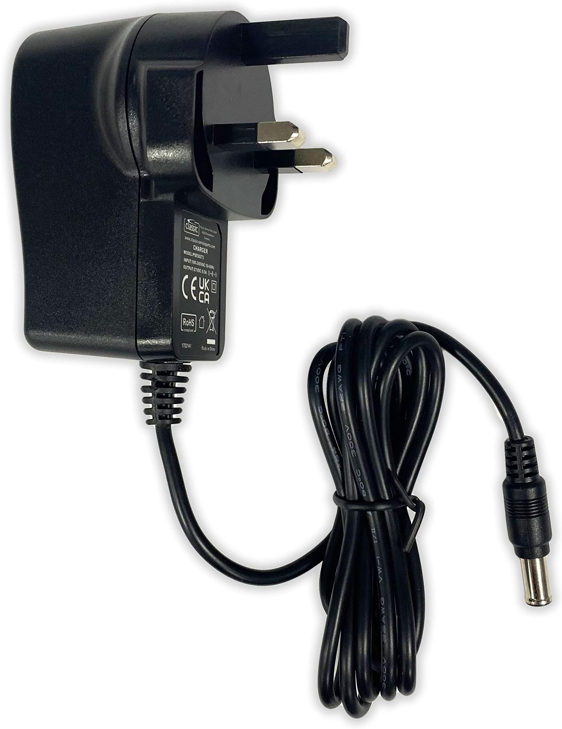 Classic Replacement Charger for GTECH CH01 (for various AIRRAM, GRASS TRIMMER and HEDGE TRIMMER models)