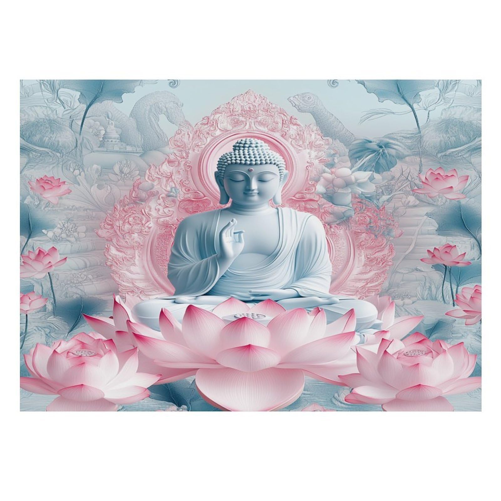 1000 Pieces Mini Jigsaw Puzzle Lotus Meditation for Adults