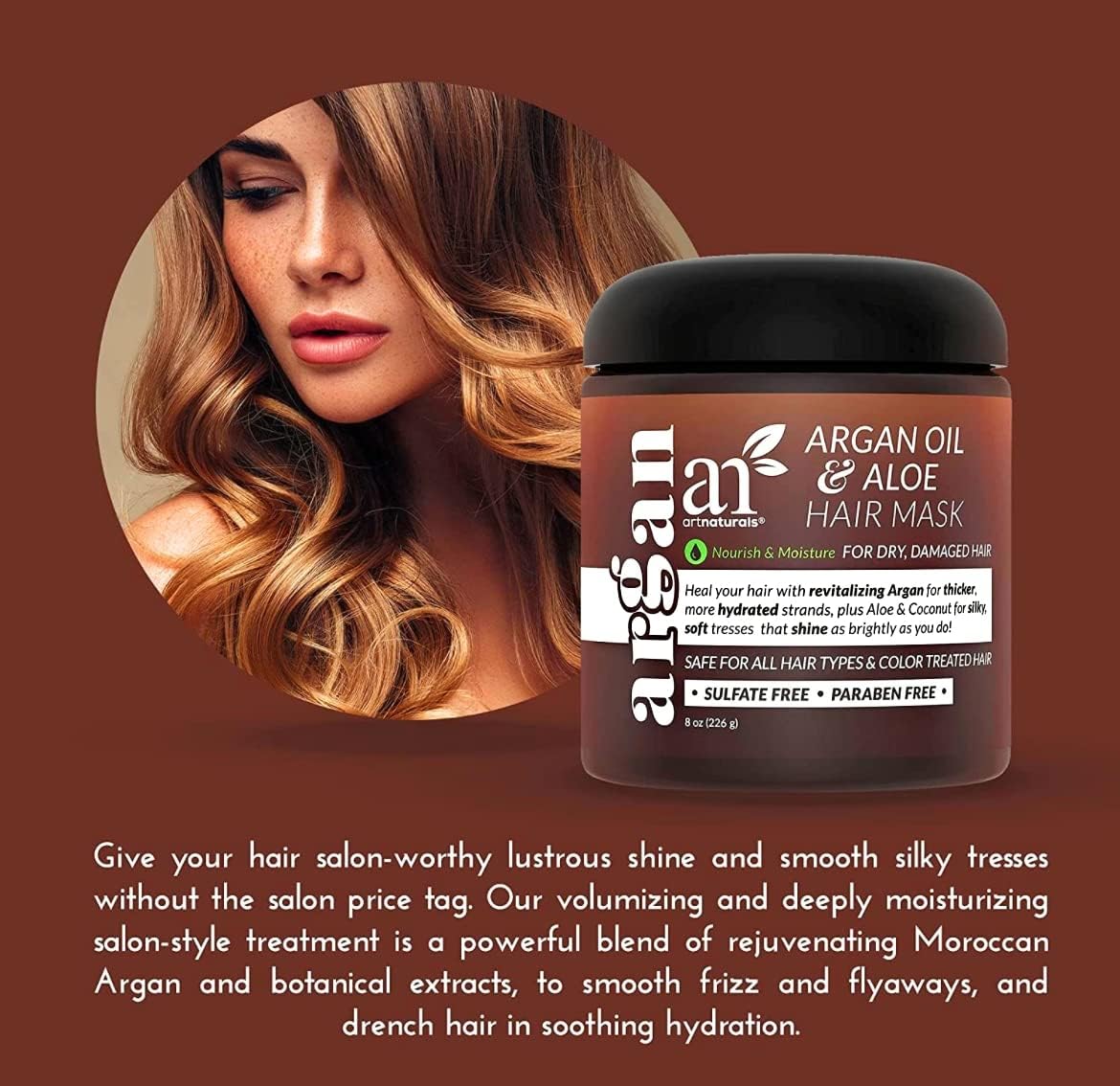 Artnaturals Argan Hair Mask, 8 Ounce - Image 6