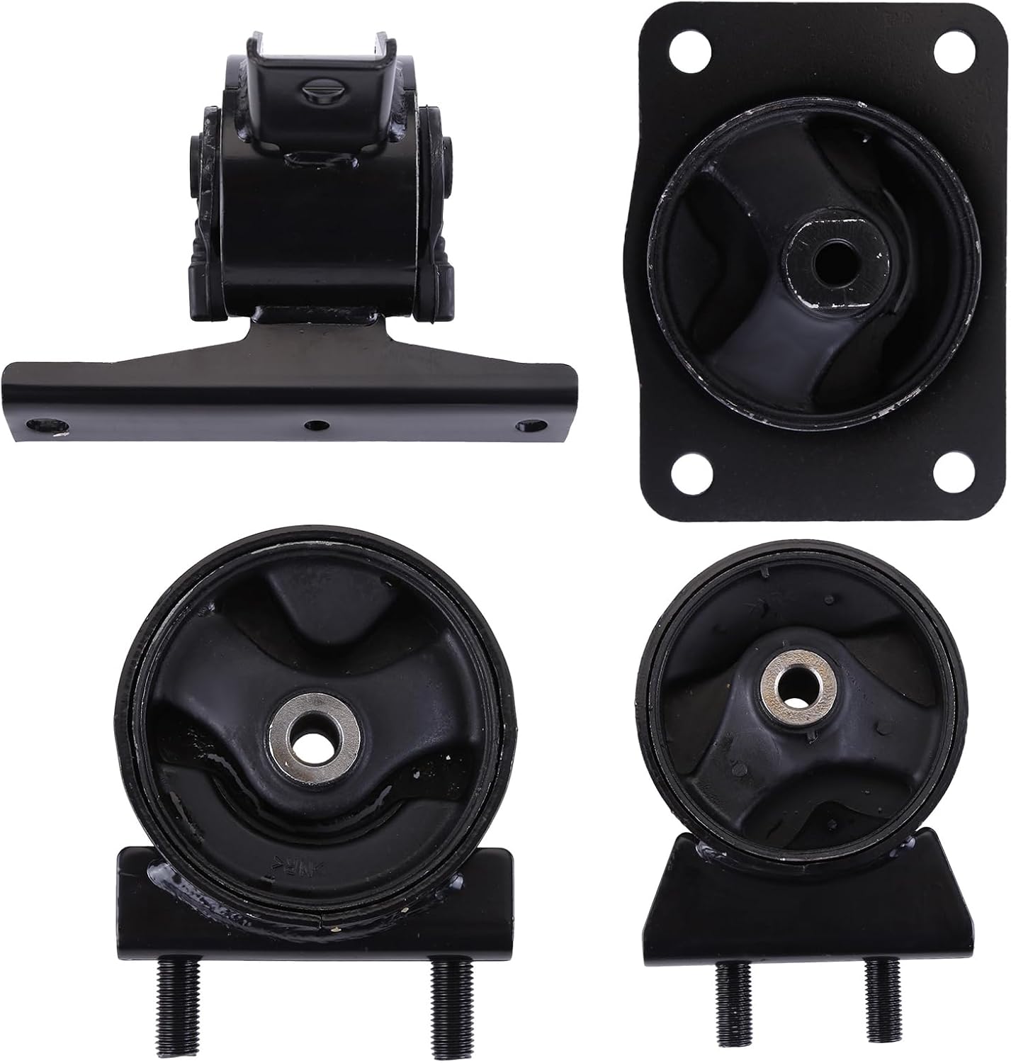 4PCS Engine Motor & Transmission Mount Kit Fit for Suzuki SX4 2007-2009 Automatic Trans Mount Set Replace 11610-54L11, 11620-80J00, 11710-80J00, 11720-80J00