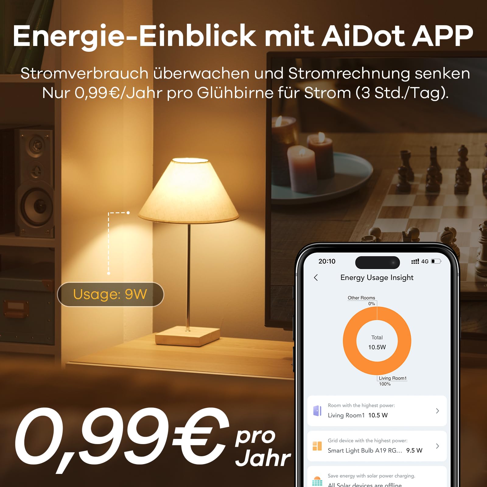 Linkind Lampadina LED collegata Wi-Fi RGBTW E27, Matter compatibile con Alexa/Siri/Google Home/SmartThings, 1800-6500K, Multicolore, sincronizzazione musicale, 800 lm, sostituisce 60 W, confezione da