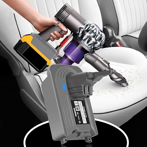 Miniatura 8 de JYJZPB Adaptador 2 en 1 V7 V8 para batería Dewalt de 20 V o Milwaukee 18 V para reemplazar la batería V7 V8, convertidor funciona con batería V7