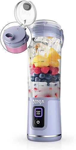 Miniatura 32 de Ninja Blast Batidora portátil, inalámbrica, recipiente de 18 onzas, licuadora personal para batidos y licuados, sin BPA, tapa a prueba de fugas y