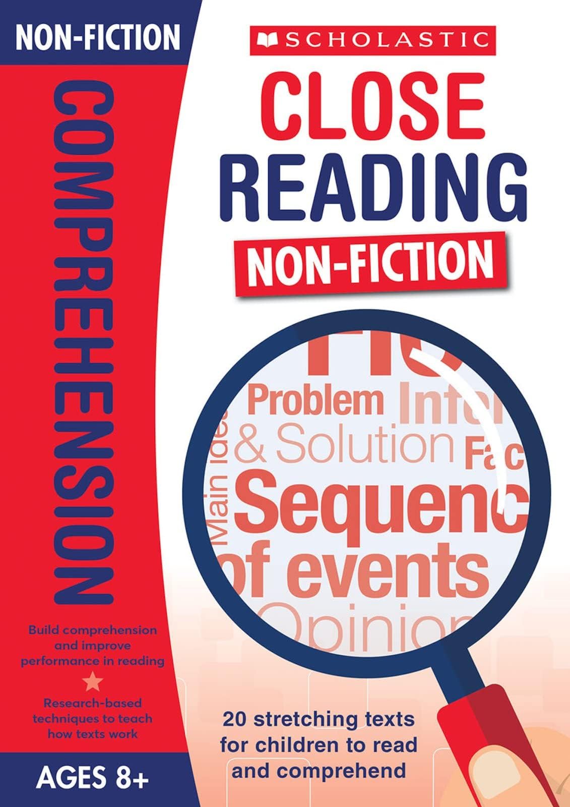 20 comprehension texts for inference, summarising and more to stretch and improve performance for Ages 8+. Includes answers (Close Reading: Non-Fiction): 1