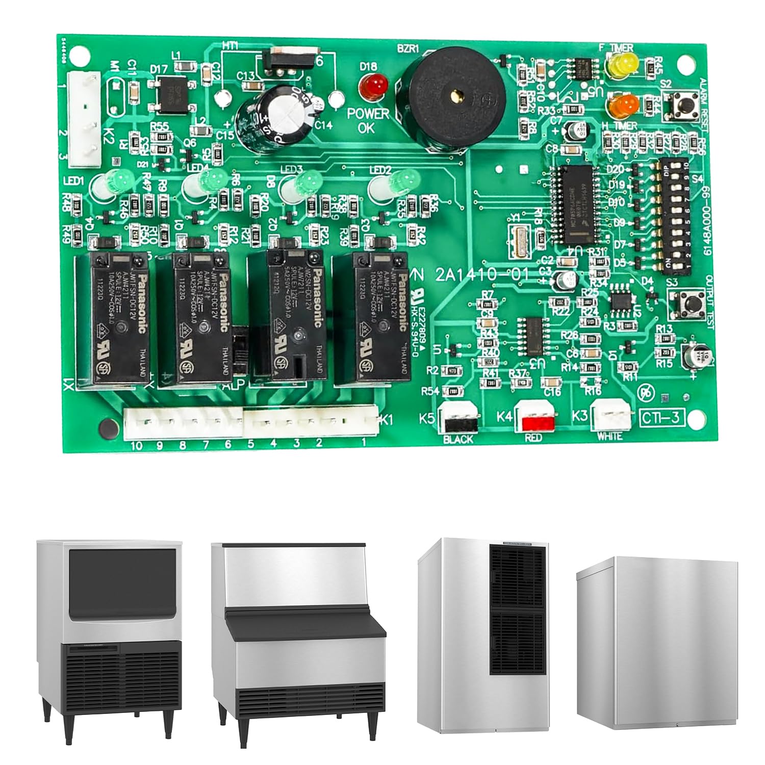 2A1410-01 2A1410-02 Ice Machine Control Board Replacement Compatible with Hoshizaki Ice Machine