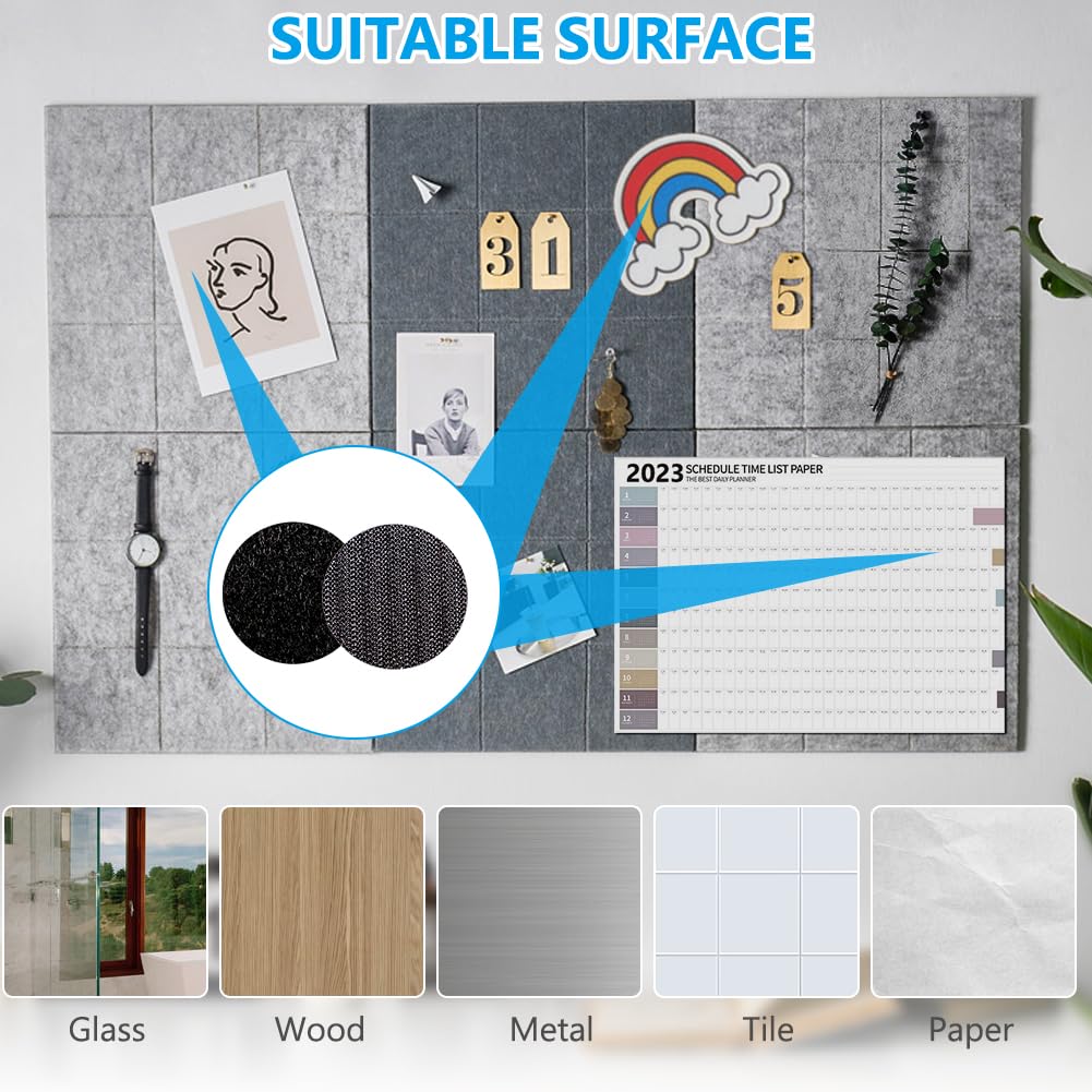 OFFCUP Scratch Autocollant Rond 504 Paires 10mm Noir Double Face Pastille Adhesive Collant Point DIY Artisanat