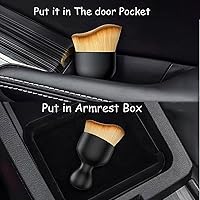 Vista 4 de Cepillo para detalles del interior del automóvil, cepillo para hendiduras, tablero de salpicadero, ventilación de aire acondicionado, accesorios