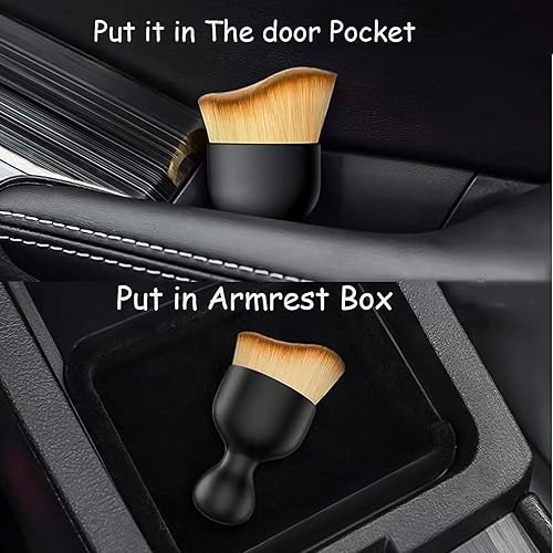 Miniatura 4 de Cepillo para detalles del interior del automóvil, cepillo para hendiduras, tablero de salpicadero, ventilación de aire acondicionado, accesorios de