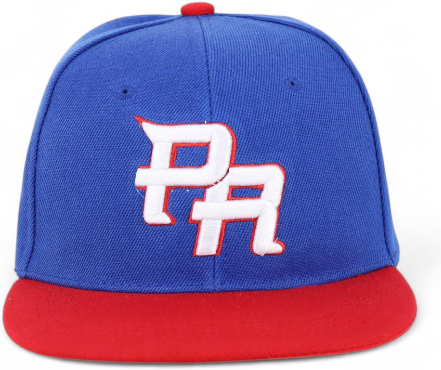 Trendy Apparel Shop Puerto Rico Embroidered Round Flat Bill Snapback Cap - Image 2