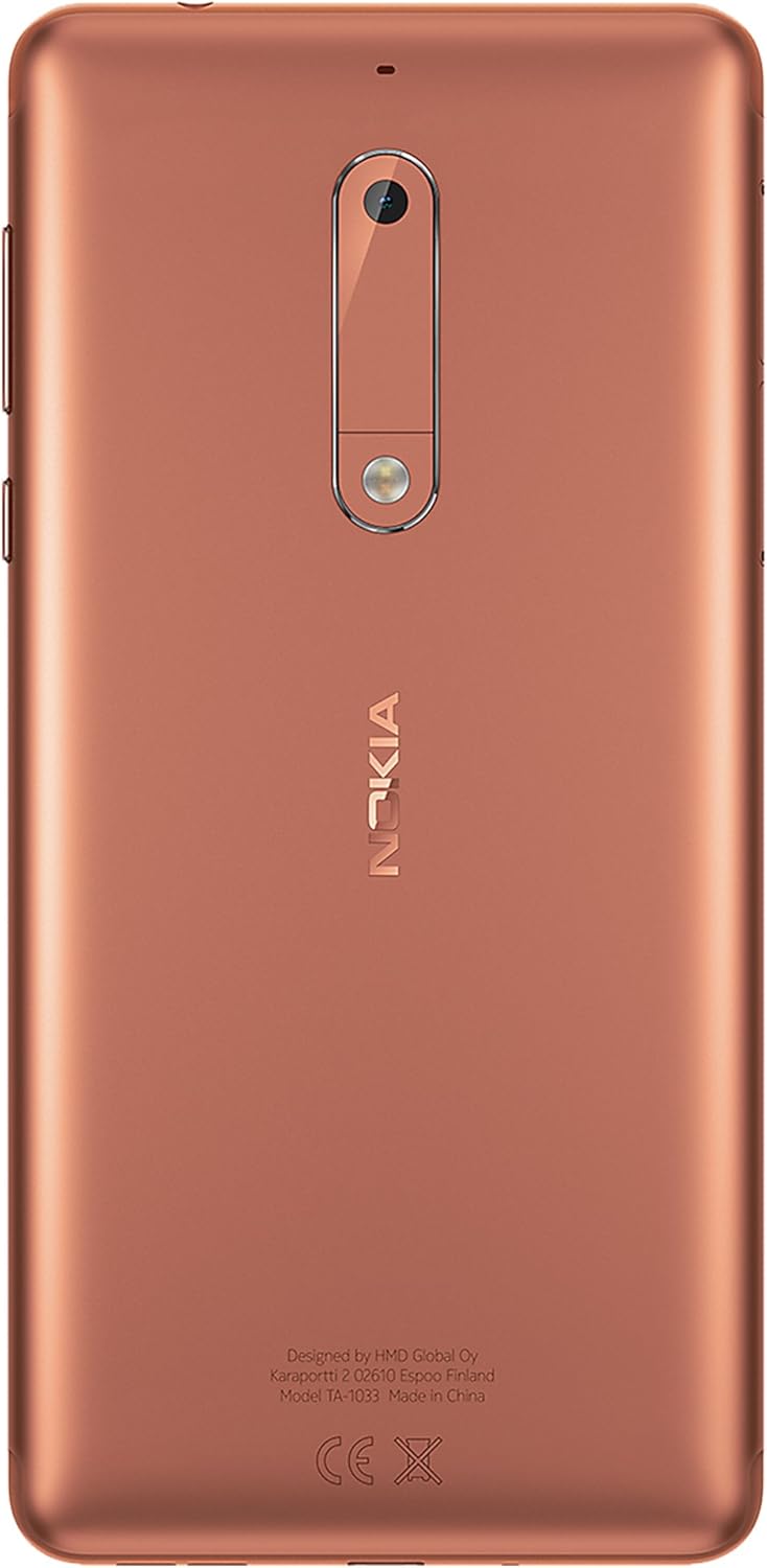 Nokia 5 16GB Android (GSM only, No CDMA) Factory Unlocked 4G/LTE Smartphone (Copper) - International Version