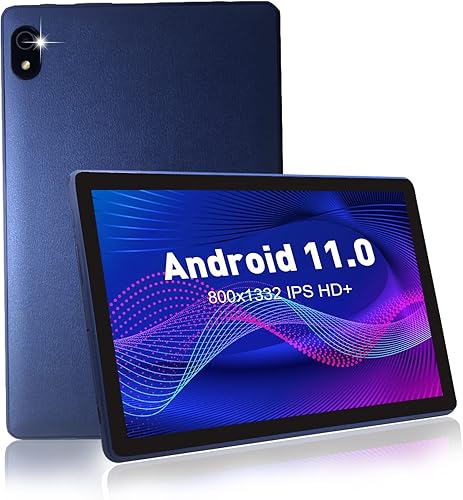 Tablet Android 11 de 10 pulgadas, tableta AX WiFi 6+2.4 y 5 GWifi, 3 GB de RAM 32 GB de almacenamiento ROM, pantalla IPS HD 1332 x 800, procesador