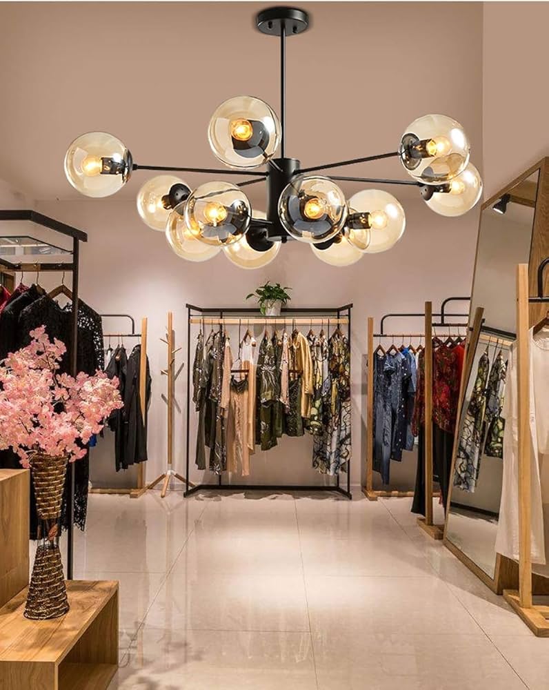 Amazon.co.jp: 寝室のシーリングライト、調節可能なシャンデリア