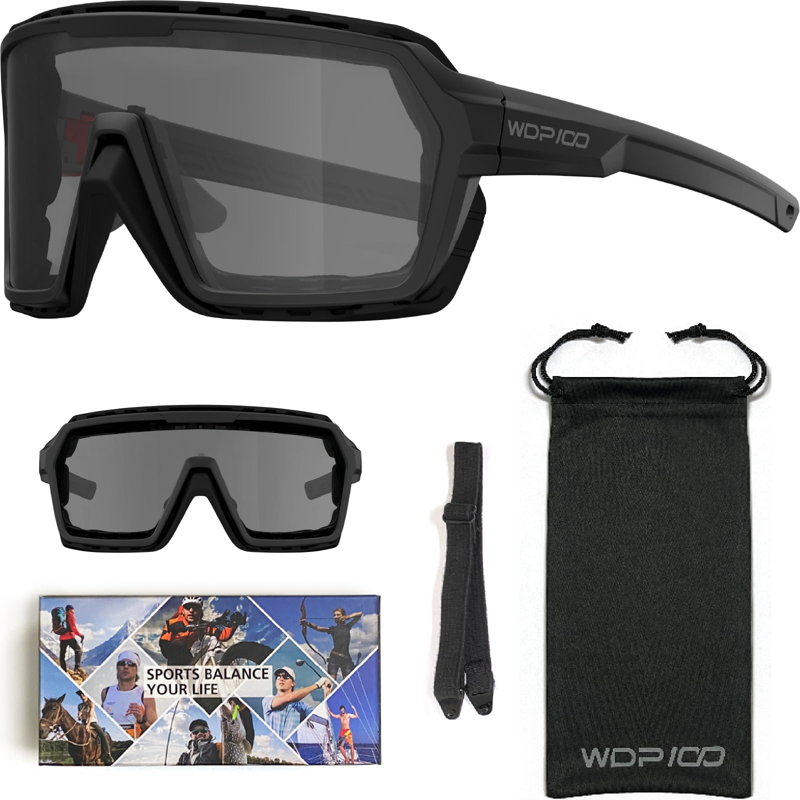 Powersports - Occhiali da sole per moto, anti-appannamento
